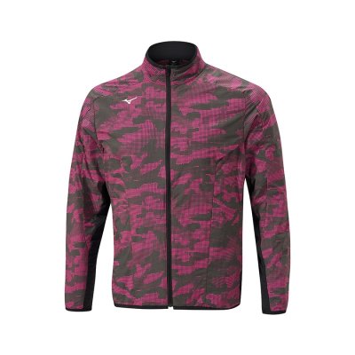 Manga Larga Mizuno Winter Stretch Full Zip Hombre - Rosas - Chile M642ASLMGX